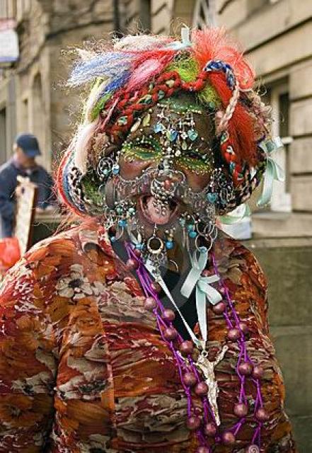 Elaine Davidson Biography The Most Pierced Woman In The World